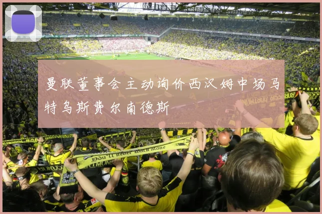 曼联董事会主动询价西汉姆中场马特乌斯费尔南德斯